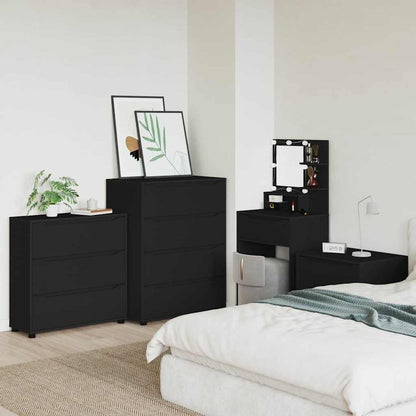 Storage Cabinet Black 80 x 31 x 81 cm Engineered Wood