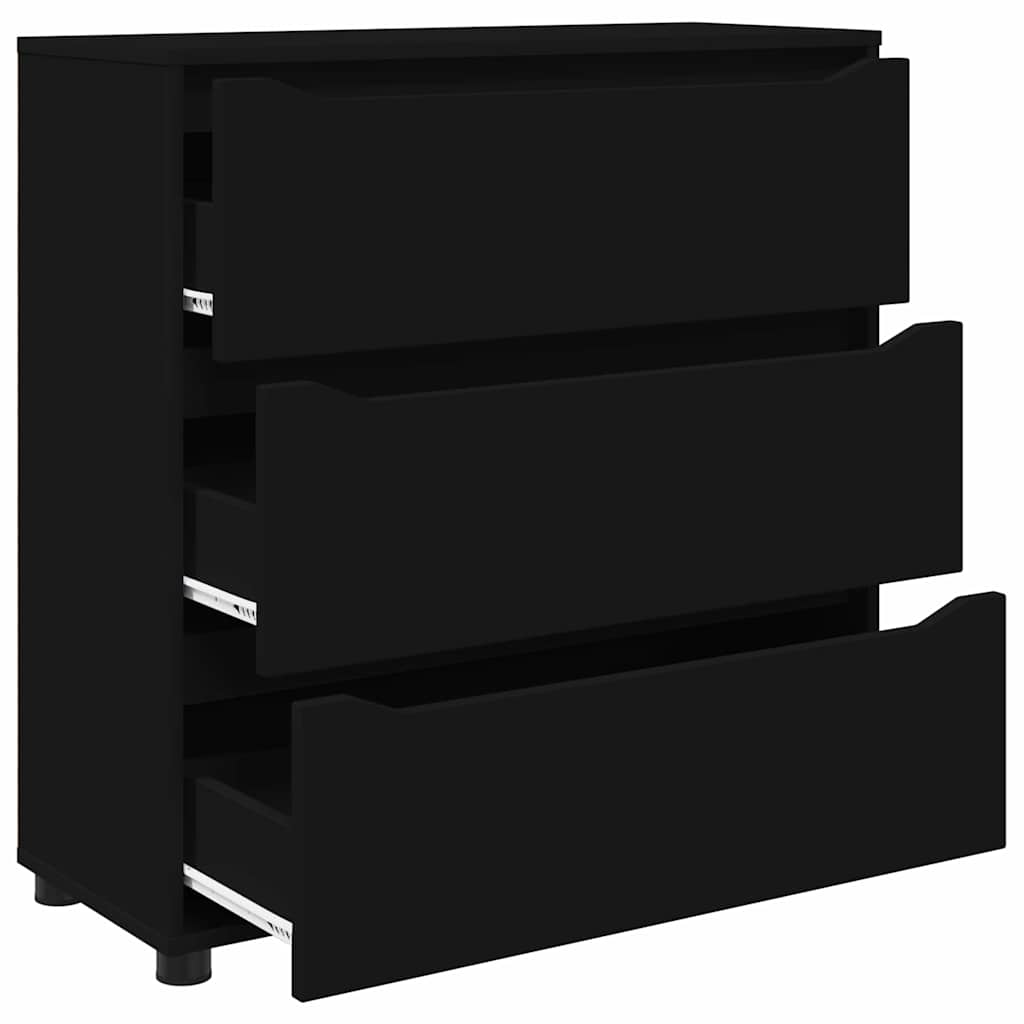 Storage Cabinet Black 80 x 31 x 81 cm Engineered Wood