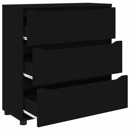 Storage Cabinet Black 80 x 31 x 81 cm Engineered Wood
