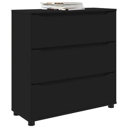 Storage Cabinet Black 80 x 31 x 81 cm Engineered Wood