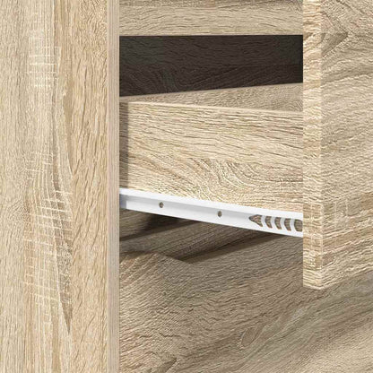 Storage Cabinet Sonoma Oak 80 x 31 x 81 cm Engineered Wood