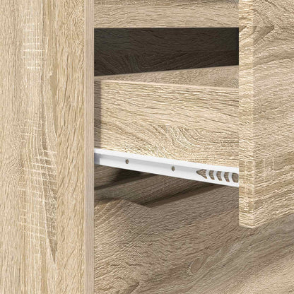 Storage Cabinet Sonoma Oak 80 x 31 x 81 cm Engineered Wood