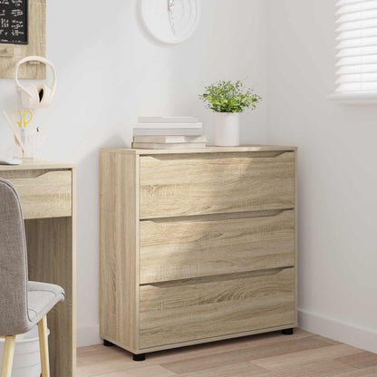 Storage Cabinet Sonoma Oak 80 x 31 x 81 cm Engineered Wood