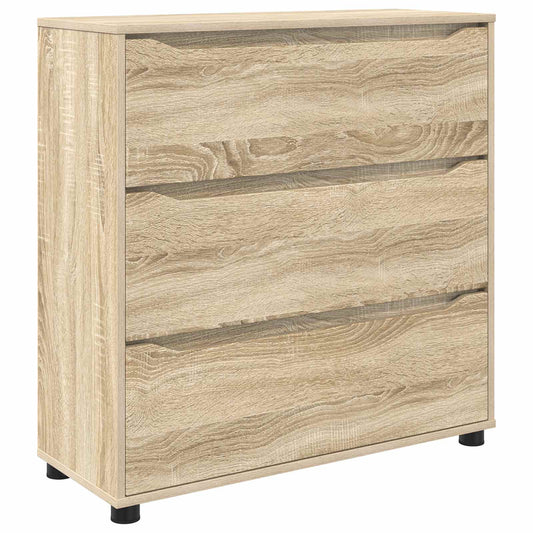 Storage Cabinet 80 x 31 x 81 cm Engineered Wood Sonoma Oak