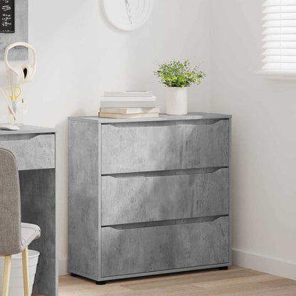 Storage Cabinet Concrete Grey 80 x 31 x 81 cm Engineered Wood