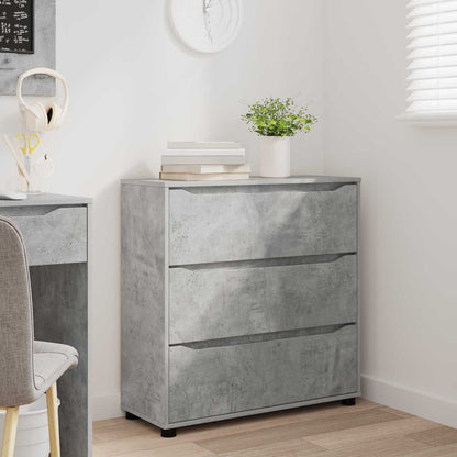 Storage Cabinet Concrete Grey 80 x 31 x 81 cm Engineered Wood