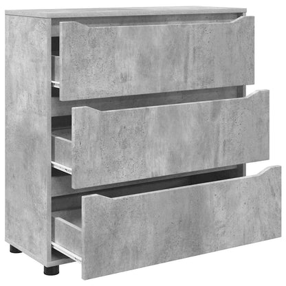 Storage Cabinet Concrete Grey 80 x 31 x 81 cm Engineered Wood