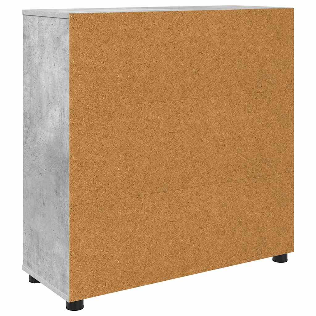 Storage Cabinet Concrete Grey 80 x 31 x 81 cm Engineered Wood
