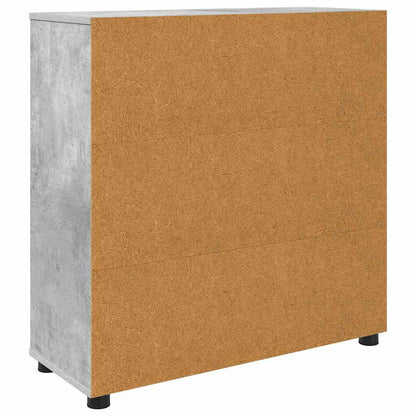 Storage Cabinet Concrete Grey 80 x 31 x 81 cm Engineered Wood