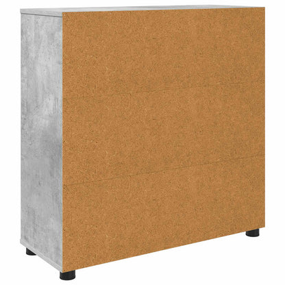 Storage Cabinet Concrete Grey 80 x 31 x 81 cm Engineered Wood