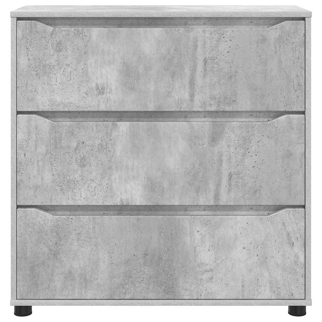 Storage Cabinet Concrete Grey 80 x 31 x 81 cm Engineered Wood