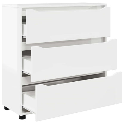 Storage Cabinet High Gloss White 80 x 31 x 81 cm