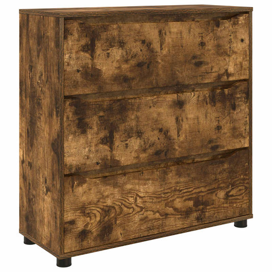 Storage Cabinet 80 x 31 x 81 cm Engineered Wood Smoked Oak