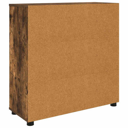Storage Cabinet Smoked Oak 80 x 31 x 81 cm Engineered Wood
