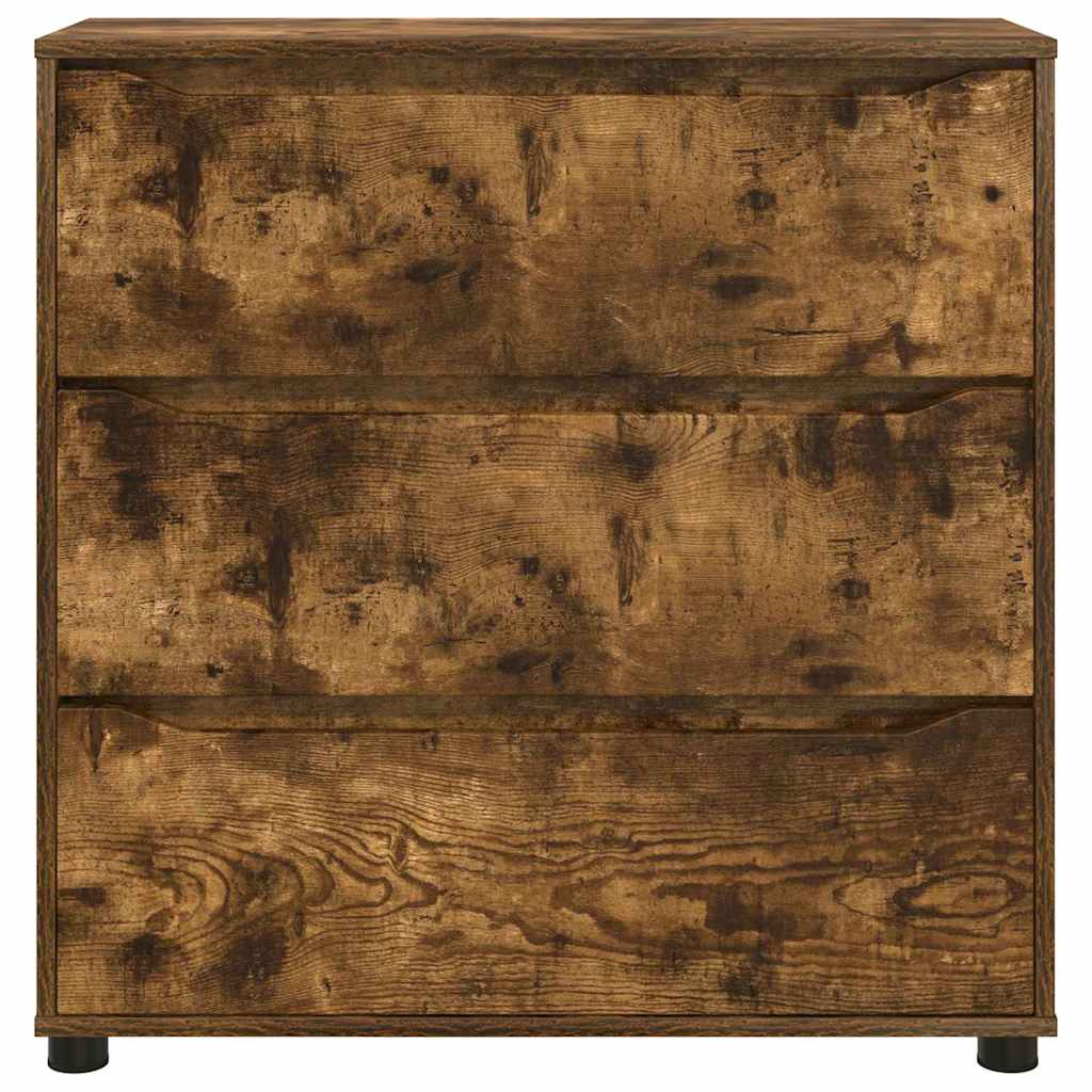 Storage Cabinet Smoked Oak 80 x 31 x 81 cm Engineered Wood