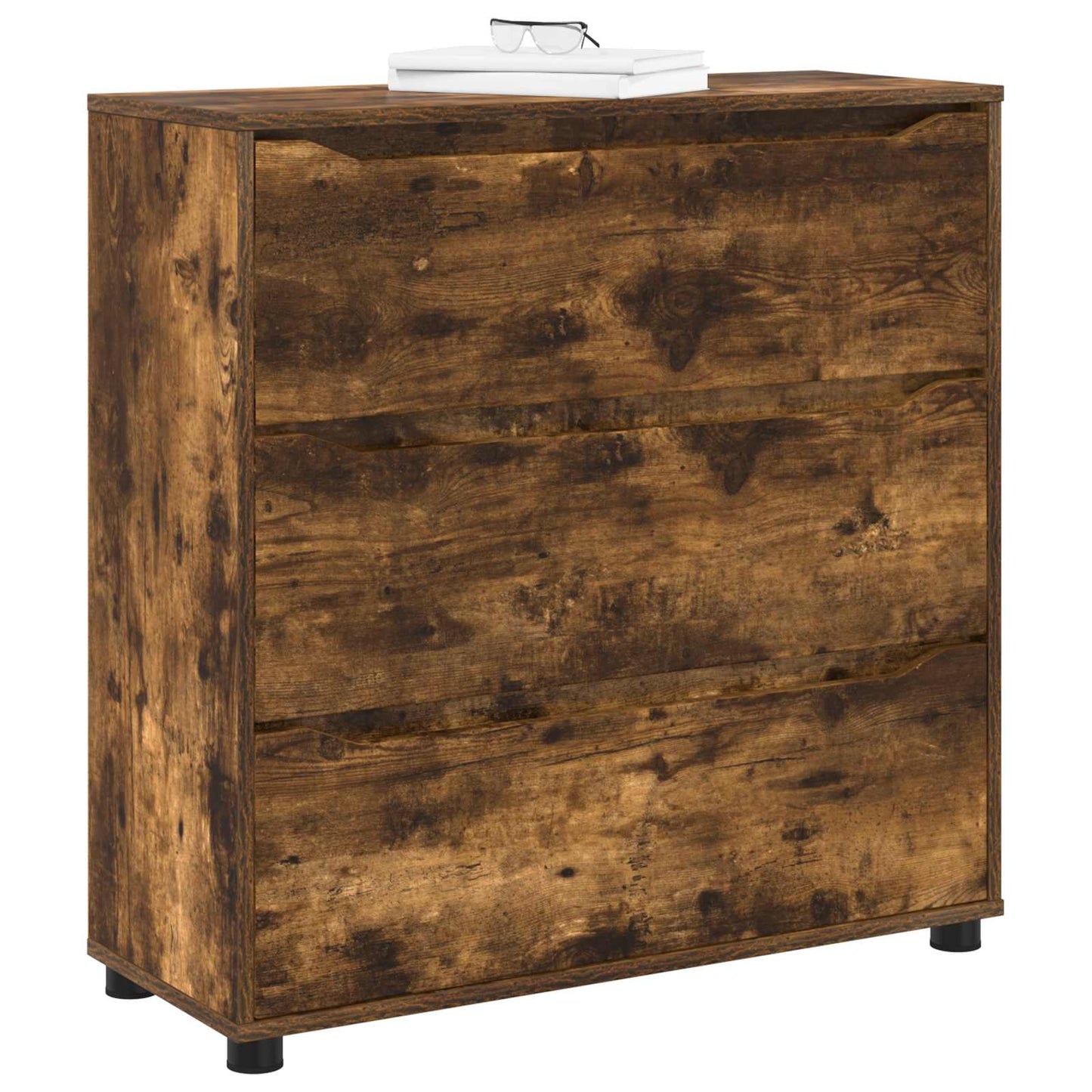 Storage Cabinet Smoked Oak 80 x 31 x 81 cm Engineered Wood