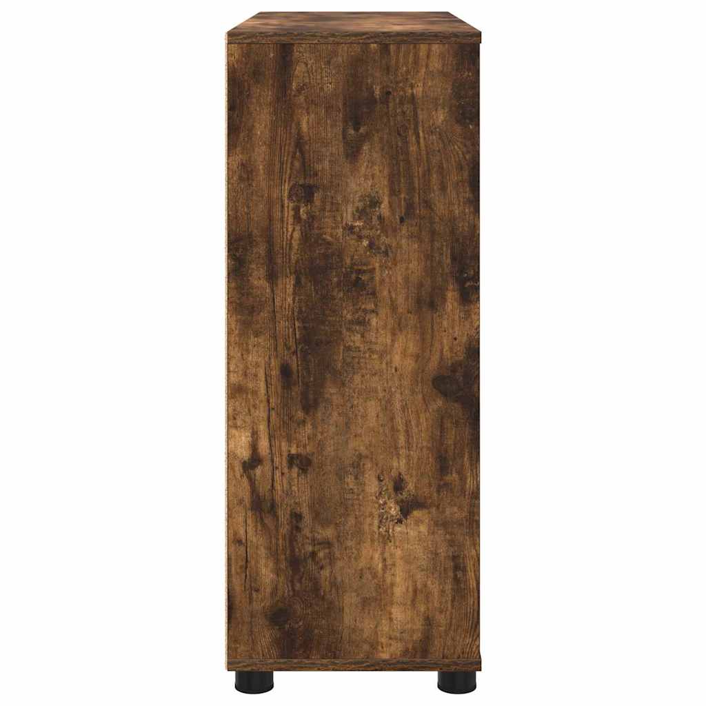 Storage Cabinet Smoked Oak 80 x 31 x 81 cm Engineered Wood