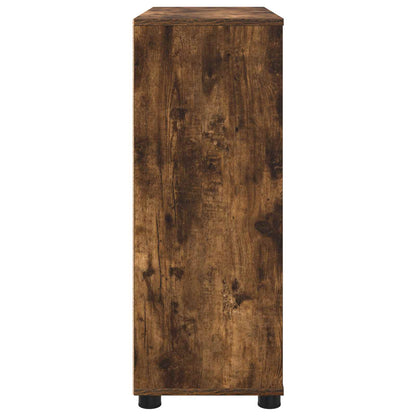 Storage Cabinet Smoked Oak 80 x 31 x 81 cm Engineered Wood