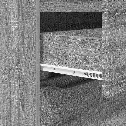 Storage Cabinet Grey Sonoma 80 x 31 x 81 cm Engineered Wood
