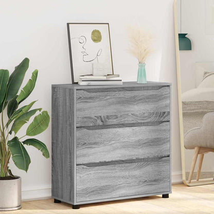 Storage Cabinet Grey Sonoma 80 x 31 x 81 cm Engineered Wood