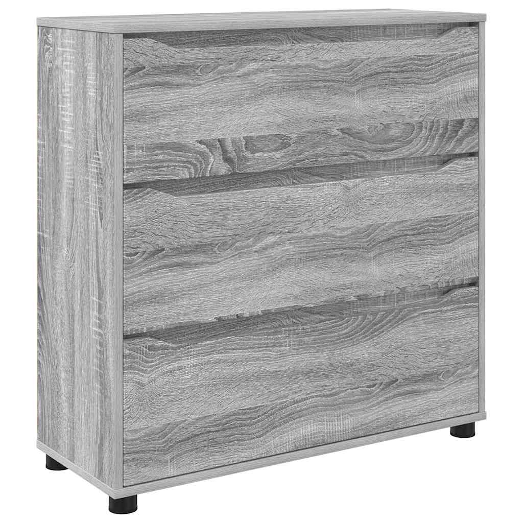 Storage Cabinet Grey Sonoma 80 x 31 x 81 cm Engineered Wood