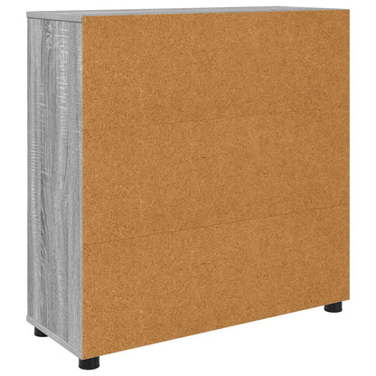 Storage Cabinet Grey Sonoma 80 x 31 x 81 cm Engineered Wood