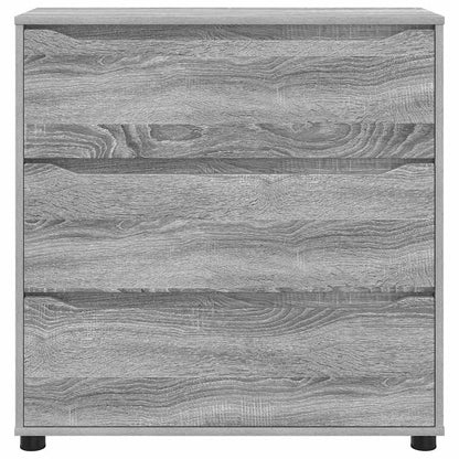 Storage Cabinet Grey Sonoma 80 x 31 x 81 cm Engineered Wood
