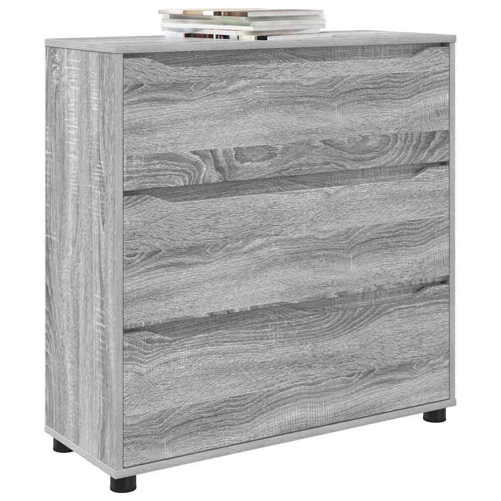 Storage Cabinet Grey Sonoma 80 x 31 x 81 cm Engineered Wood