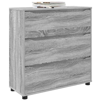 Storage Cabinet Grey Sonoma 80 x 31 x 81 cm Engineered Wood