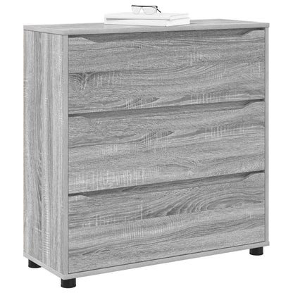 Storage Cabinet Grey Sonoma 80 x 31 x 81 cm Engineered Wood