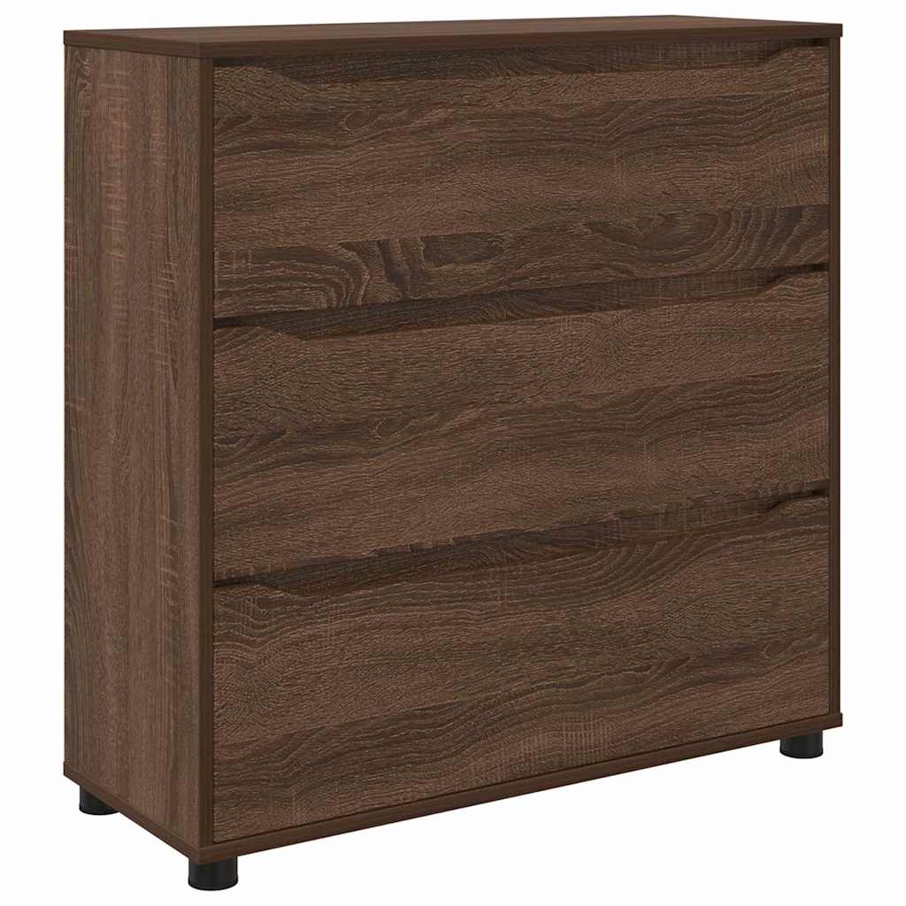 Storage Cabinet Brown Oak 80 x 31 x 81 cm Engineered Wood