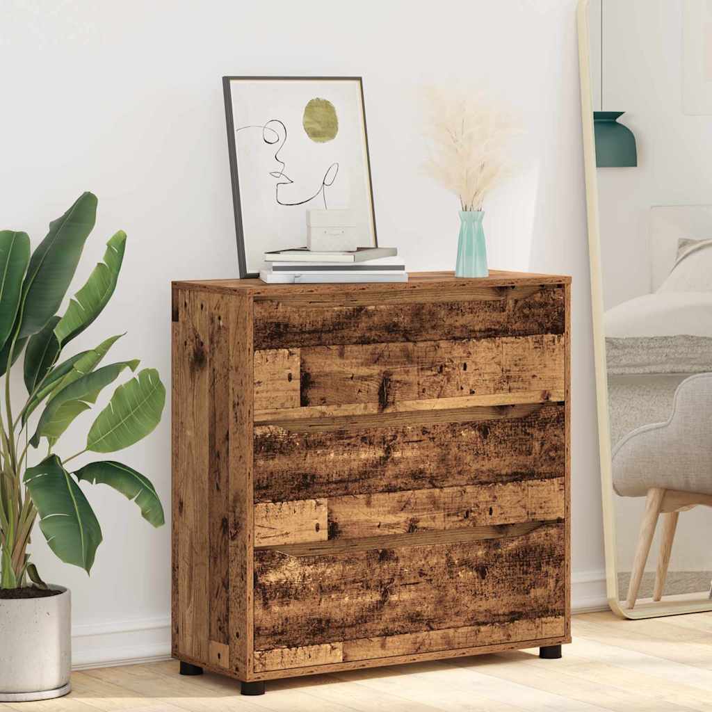 Storage Cabinet Old Wood 80 x 31 x 81 cm Engineered Wood