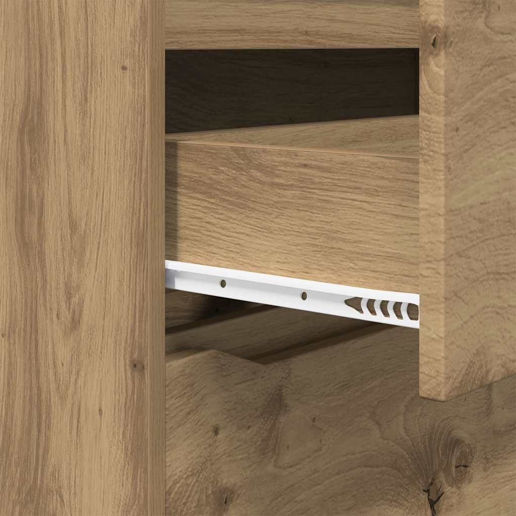 Storage Cabinet Artisan Oak 80 x 31 x 81 cm Engineered Wood