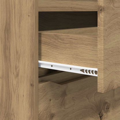 Storage Cabinet Artisan Oak 80 x 31 x 81 cm Engineered Wood