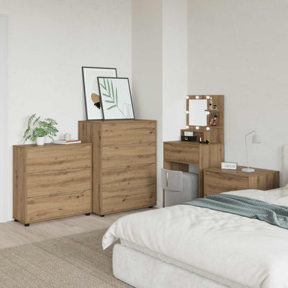 Storage Cabinet Artisan Oak 80 x 31 x 81 cm Engineered Wood