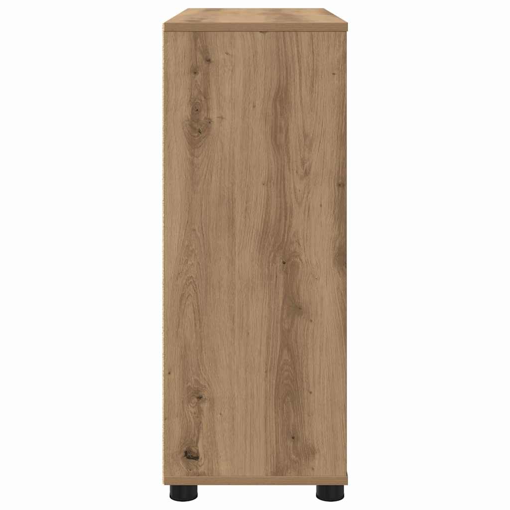 Storage Cabinet Artisan Oak 80 x 31 x 81 cm Engineered Wood