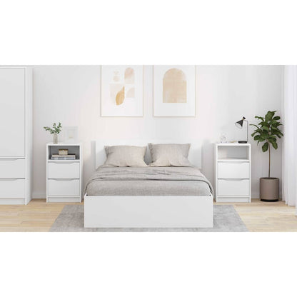 Bedside Tables 2 pcs White 40 x 30 x 467 cm Engineered Wood