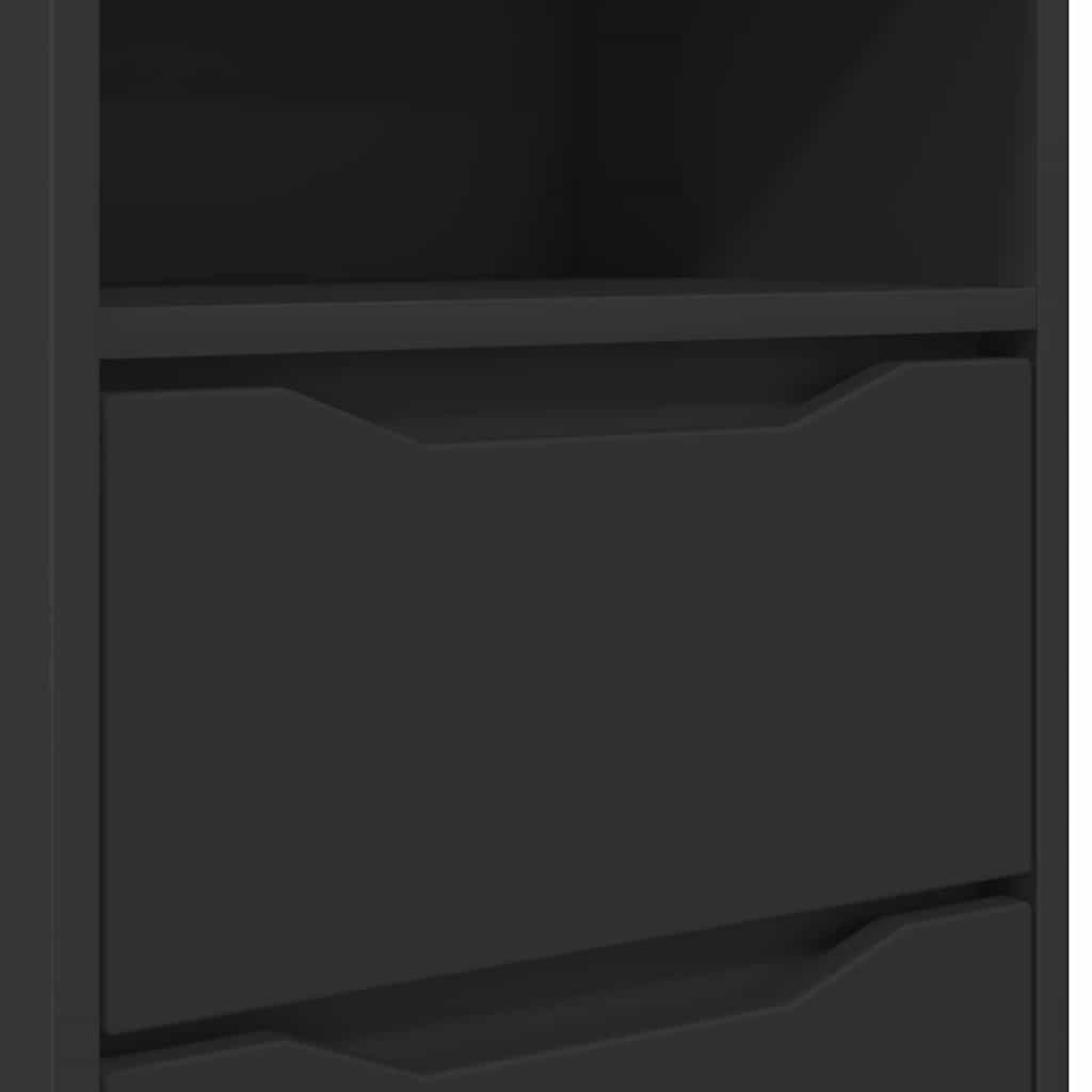 Bedside Table Black 40 x 30 x 467 cm Engineered Wood