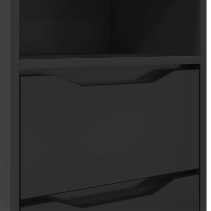 Bedside Table Black 40 x 30 x 467 cm Engineered Wood