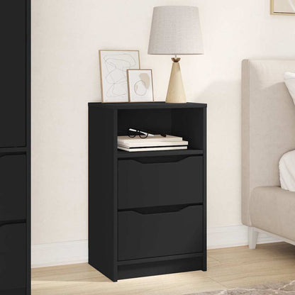 Bedside Table Black 40 x 30 x 467 cm Engineered Wood