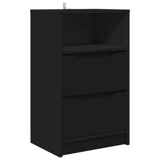 Bedside Table Black 40 x 30 x 467 cm Engineered Wood