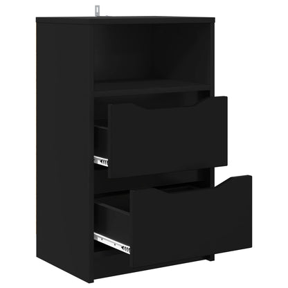 Bedside Tables 2 pcs Black 40 x 30 x 467 cm Engineered Wood