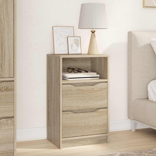 Bedside Table Sonoma Oak 40 x 30 x 67 cm Engineered Wood