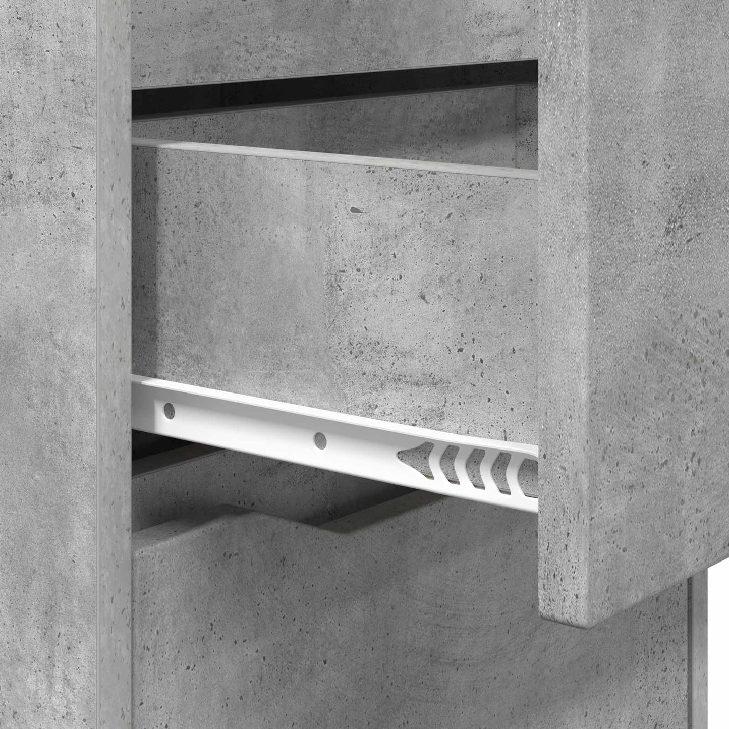 Bedside Table Concrete Grey 40 x 30 x 467 cm Engineered Wood