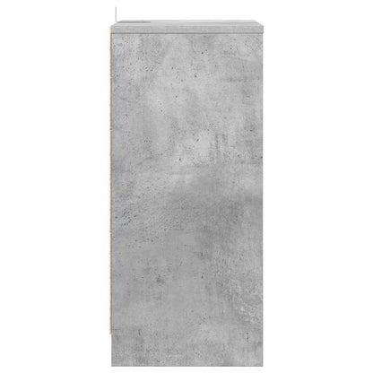 Bedside Table Concrete Grey 40 x 30 x 467 cm Engineered Wood
