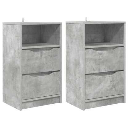 Bedside Tables 2 pcs Concrete Grey 40 x 30 x 467 cm