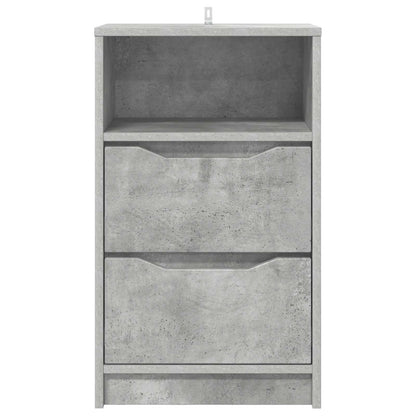 Bedside Tables 2 pcs Concrete Grey 40 x 30 x 467 cm