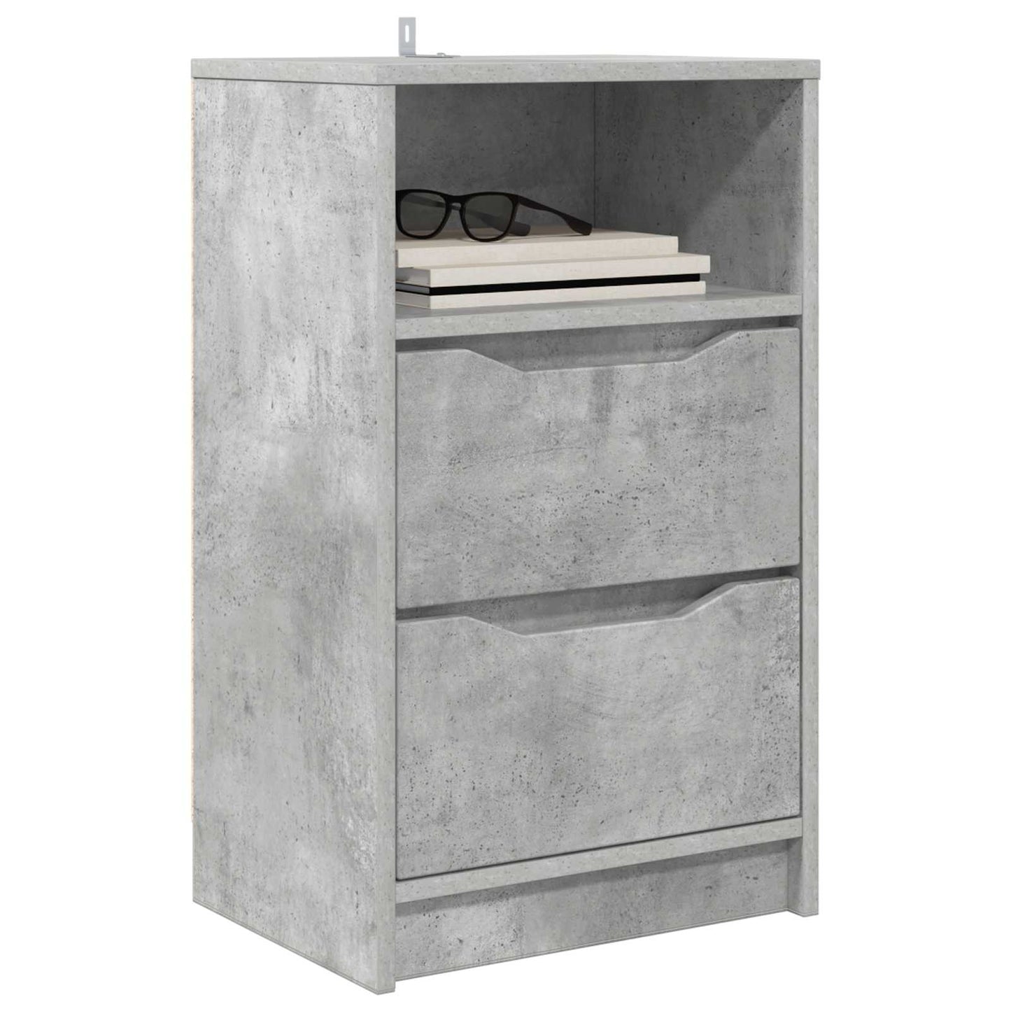 Bedside Tables with Drawer 2 pcs Concrete Grey 40 x 30 x 467 cm