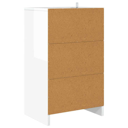 Bedside Tables 2 pcs High Gloss White 40 x 30 x 467 cm