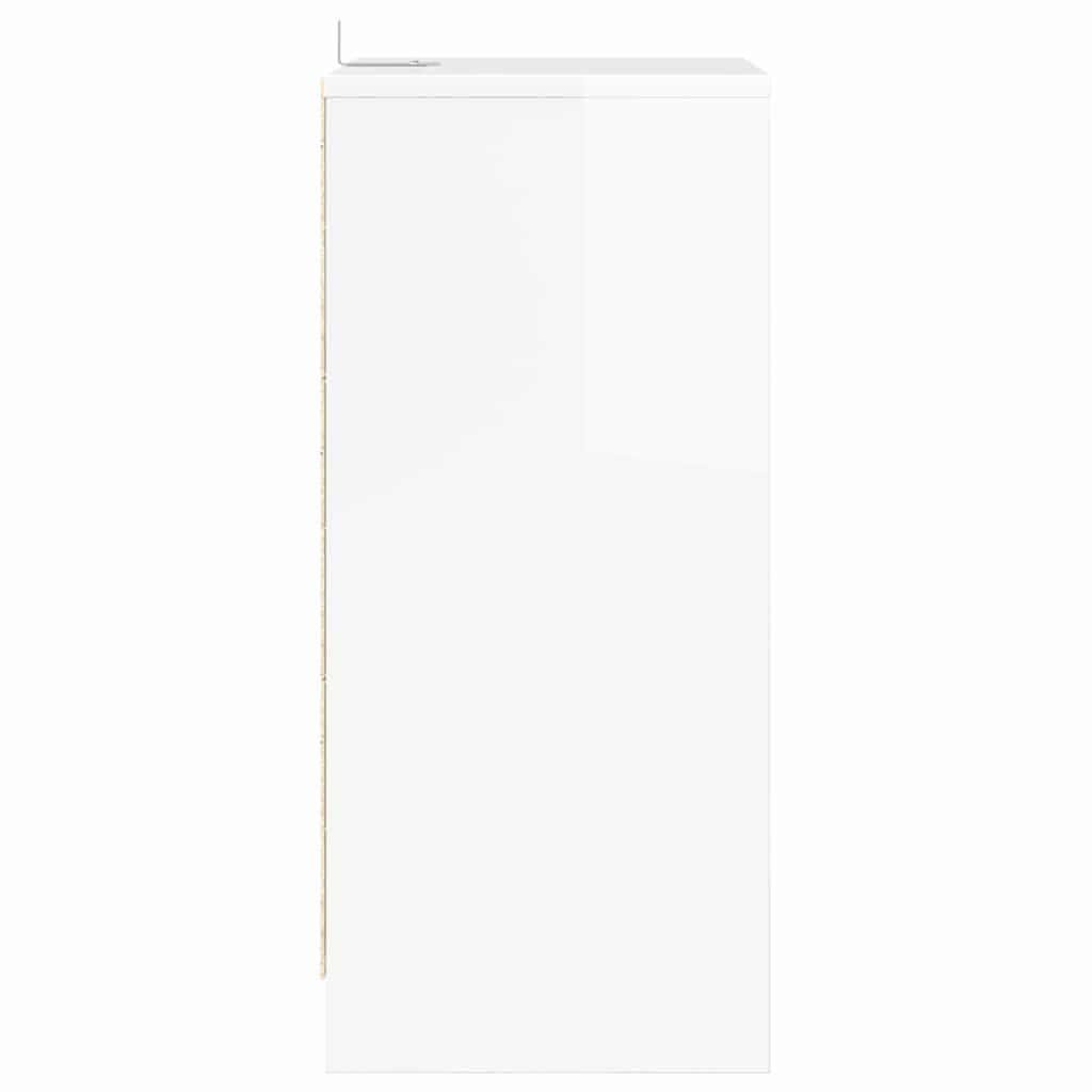 Bedside Tables 2 pcs High Gloss White 40 x 30 x 467 cm